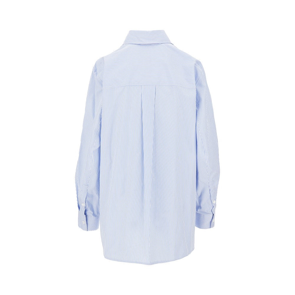 Camicia in popeline a righe