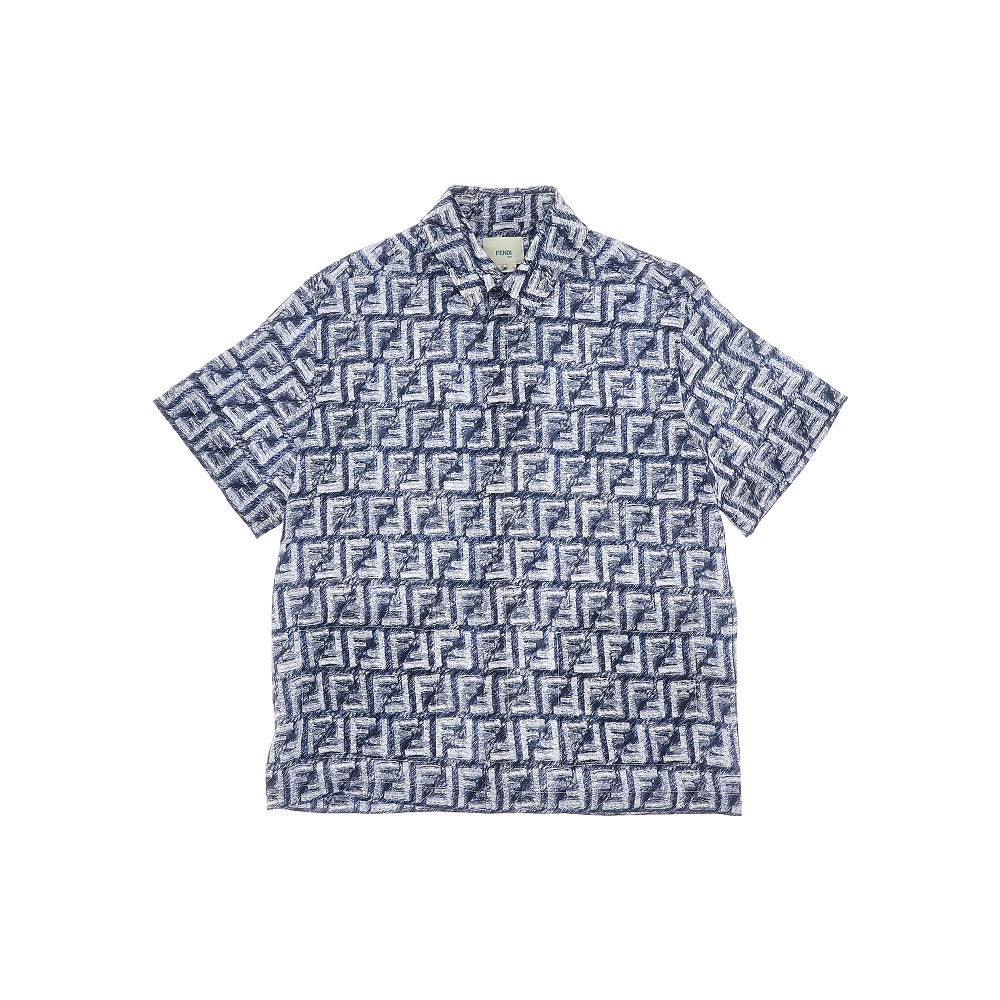 FF pattern linen shirt