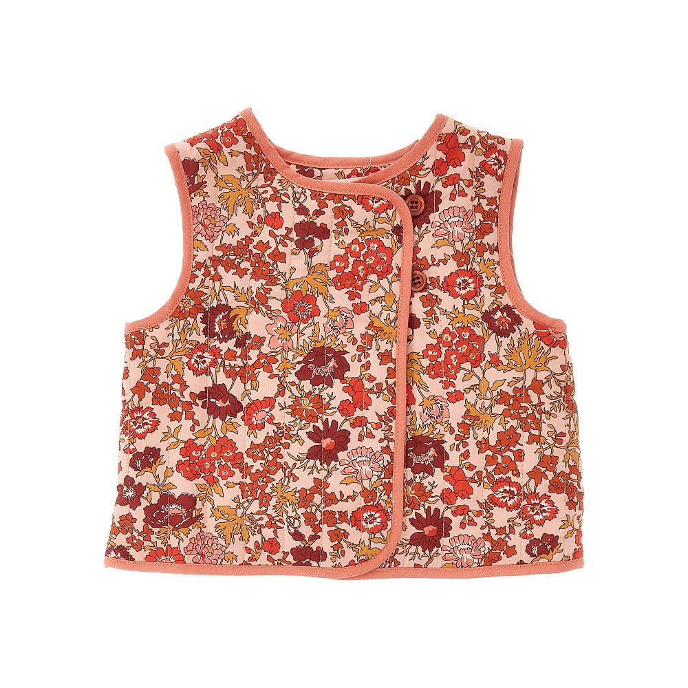 Gilet trapuntato 'Layla' in cotone Liberty