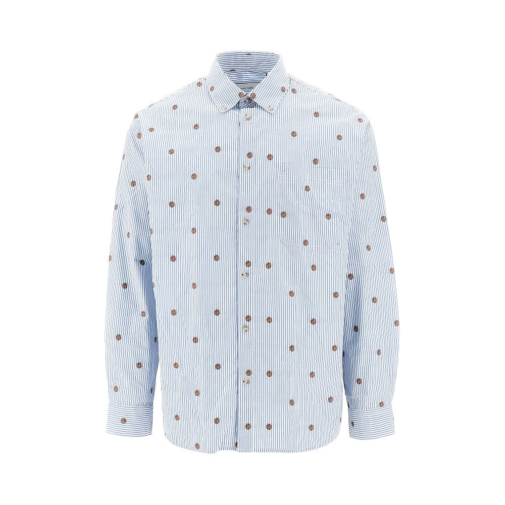 'Kolton' basket motif shirt