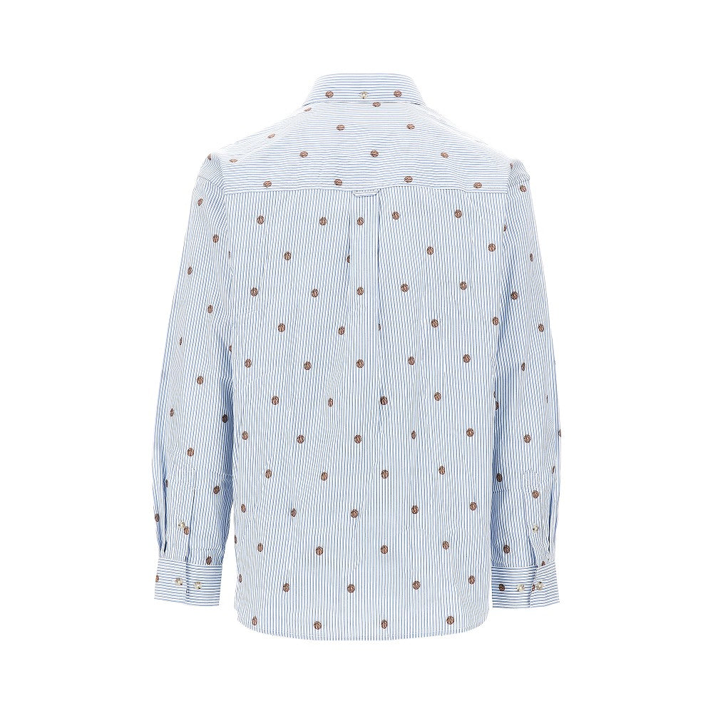 'Kolton' basket motif shirt