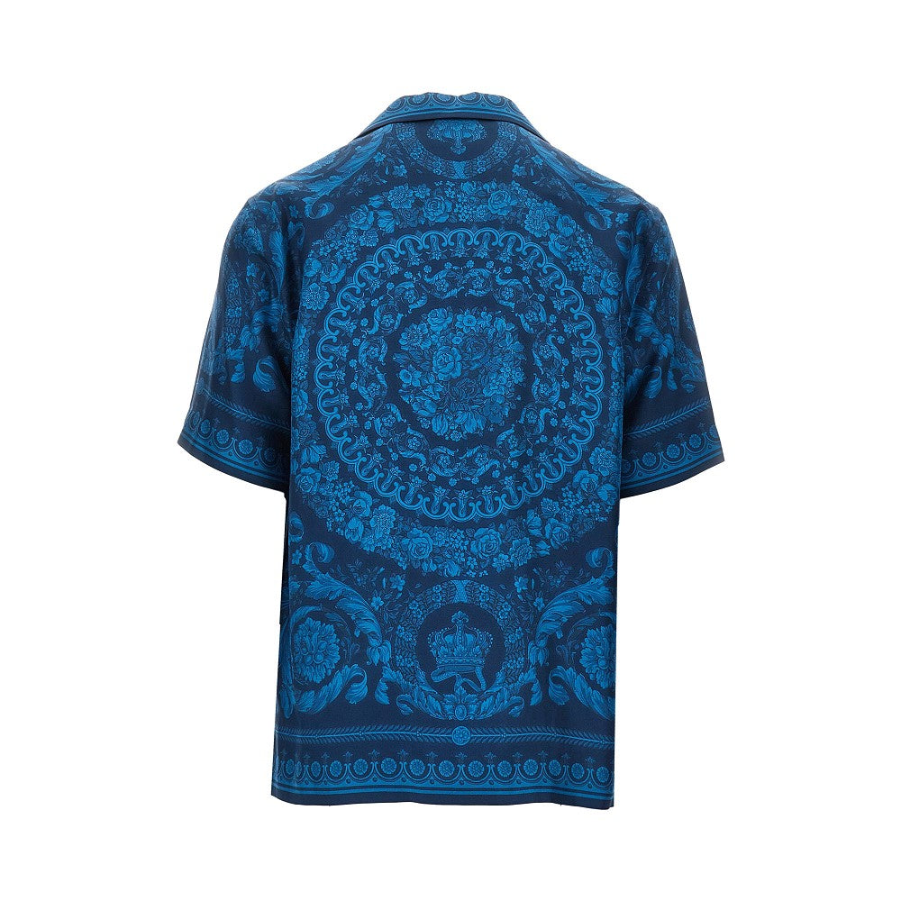 Barocco print silk shirt