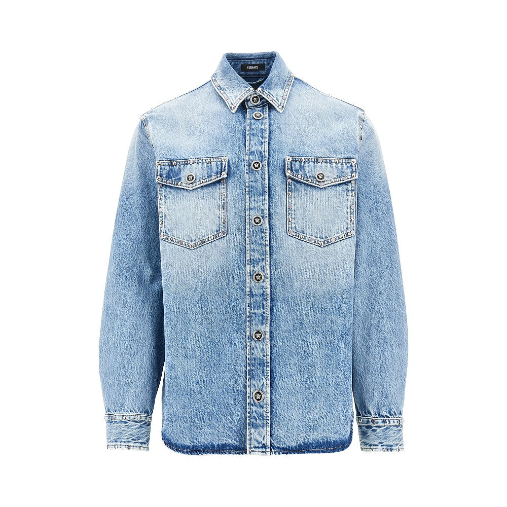 Studded denim shirt