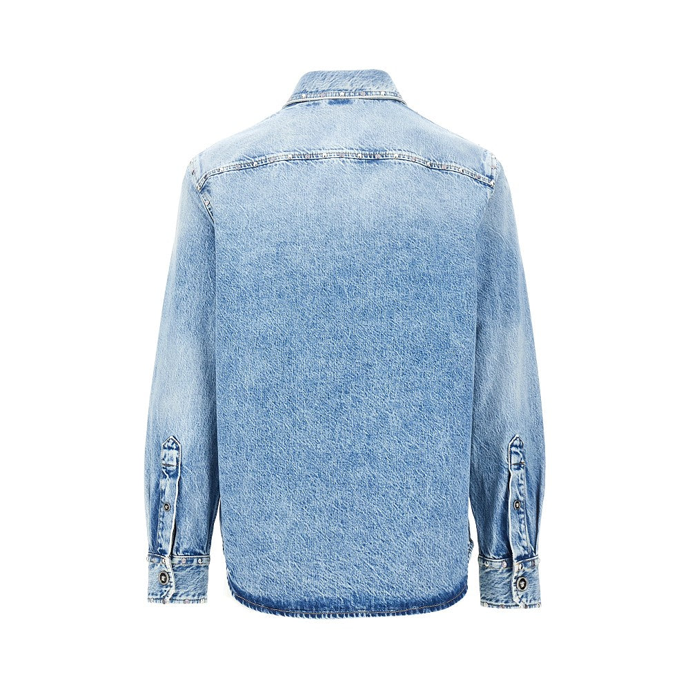Studded denim shirt