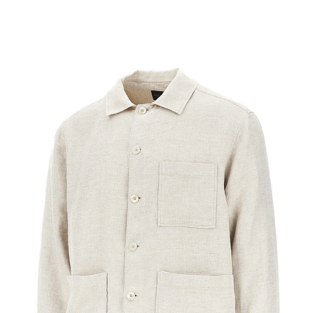Mélange twill shirt