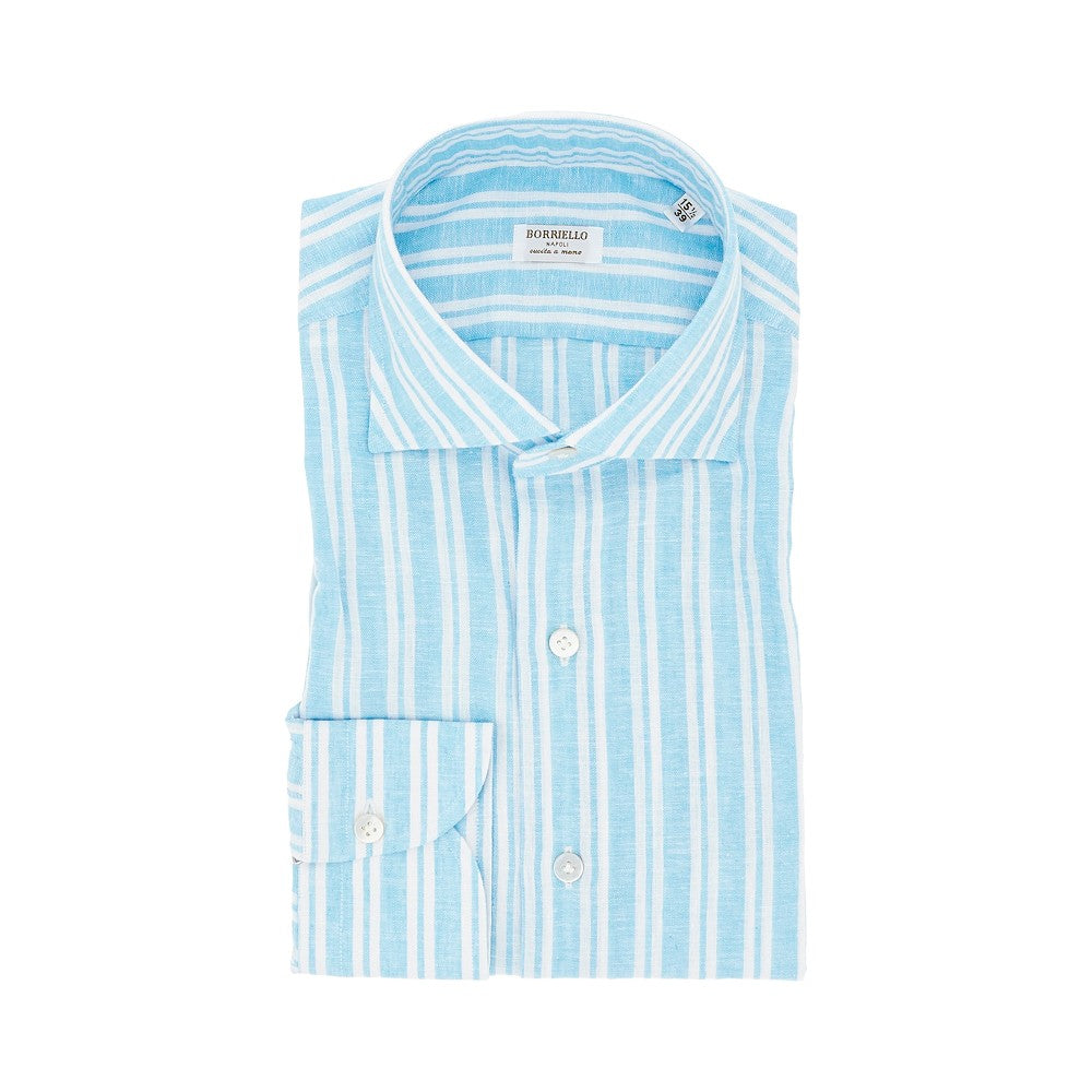 Linen and cotton striped shirt