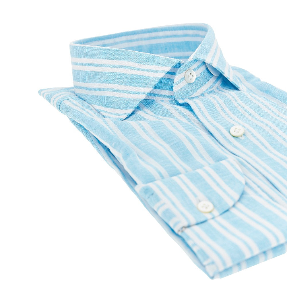 Linen and cotton striped shirt