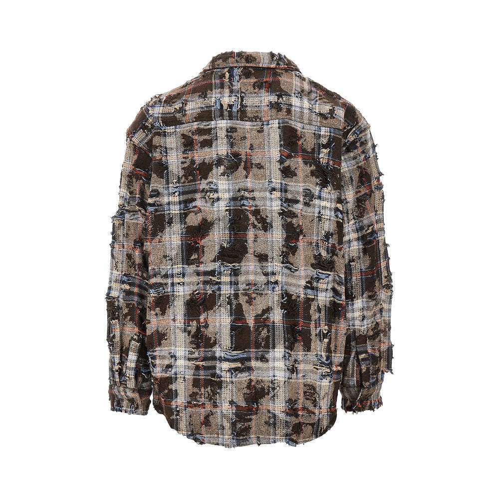 Camicia 'WBJong' con effetto sdrucito