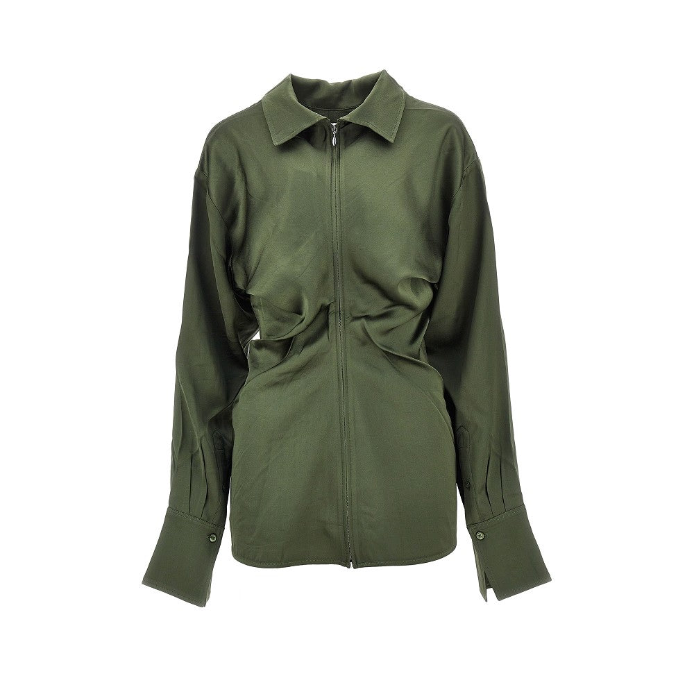 Satin slouch blouse