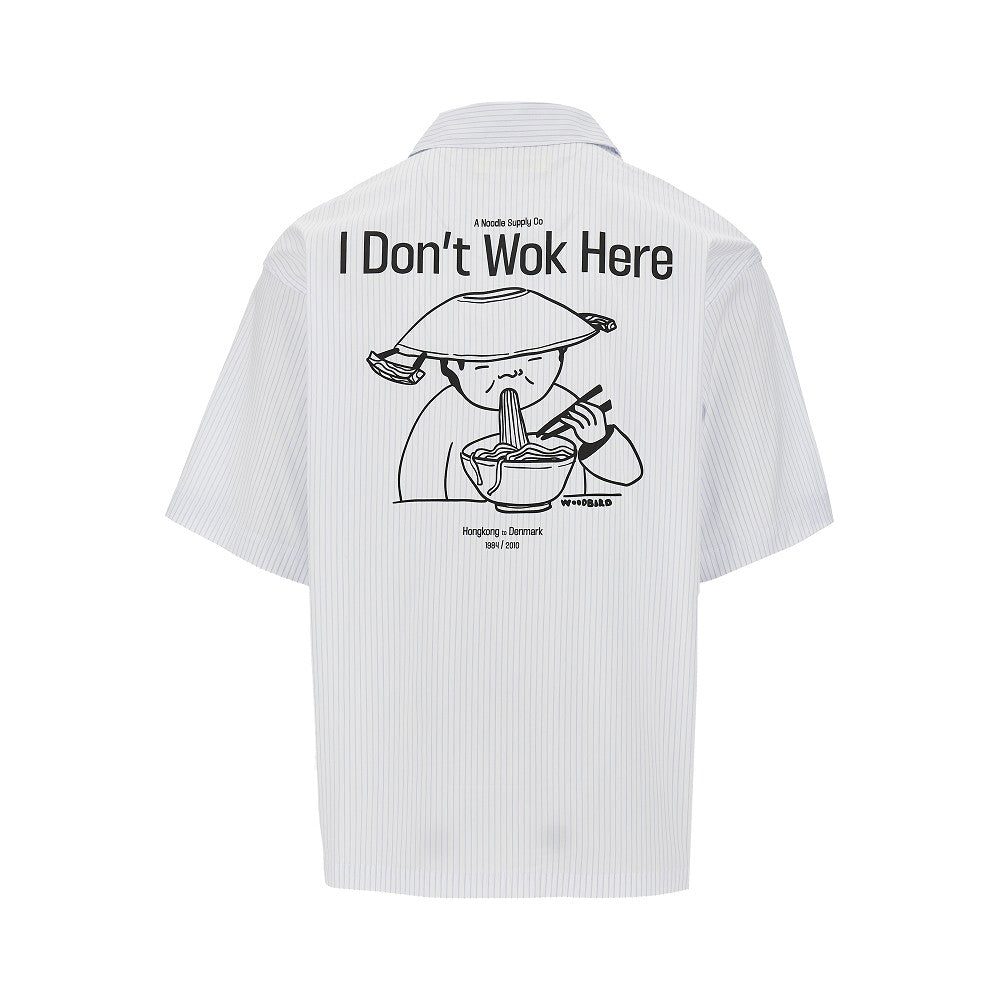 Camicia WBWang con stampa Wok
