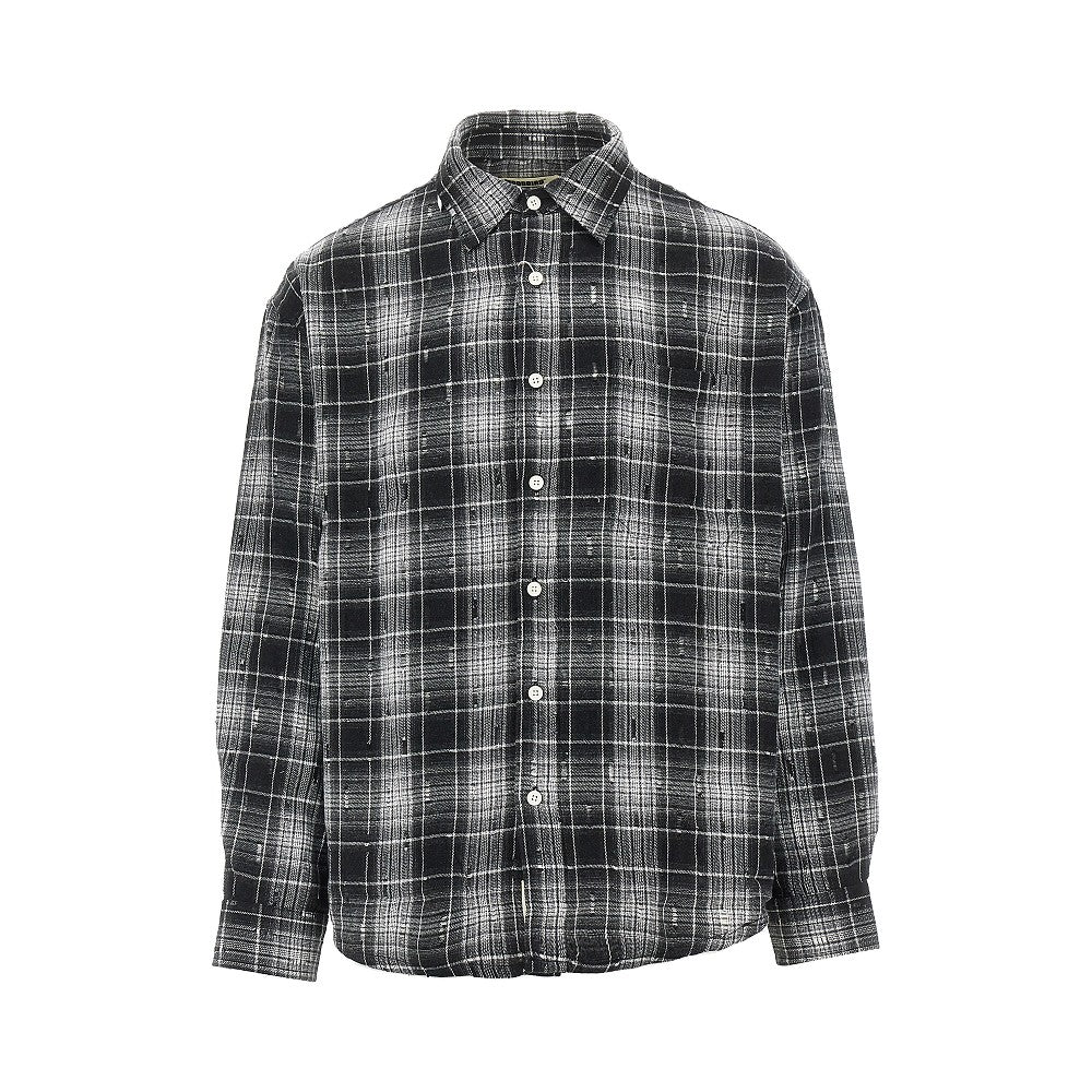 Camicia 'WBJong' con effetto sdrucito