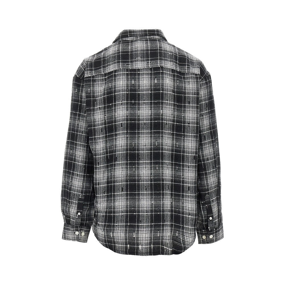 Camicia 'WBJong' con effetto sdrucito