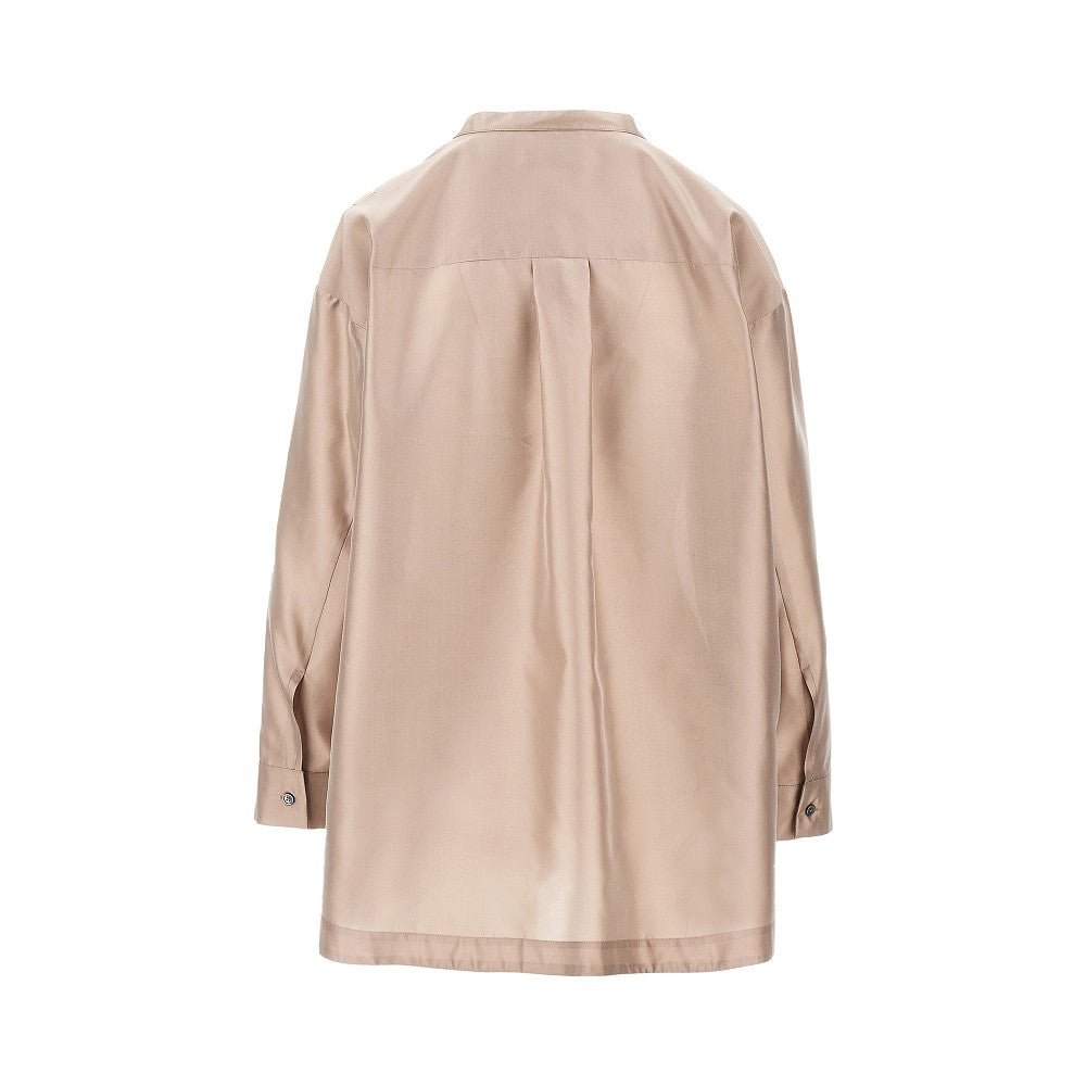 Camicia oversize in organza