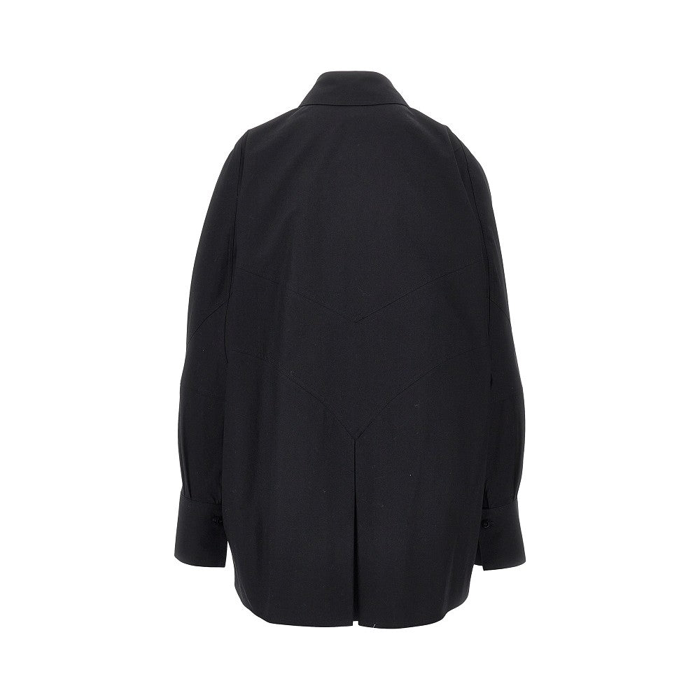 Camicia oversize con orlo sagomato