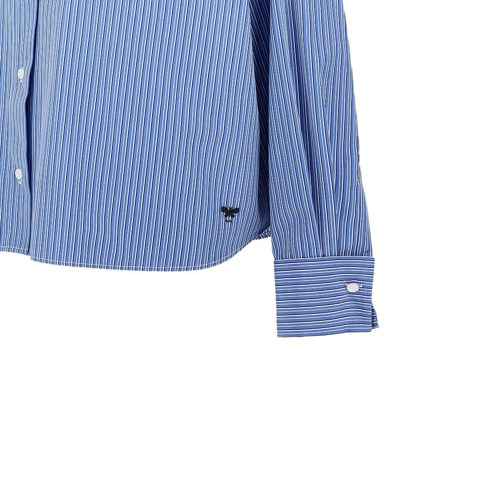 Camicia in popeline con motivo a righe