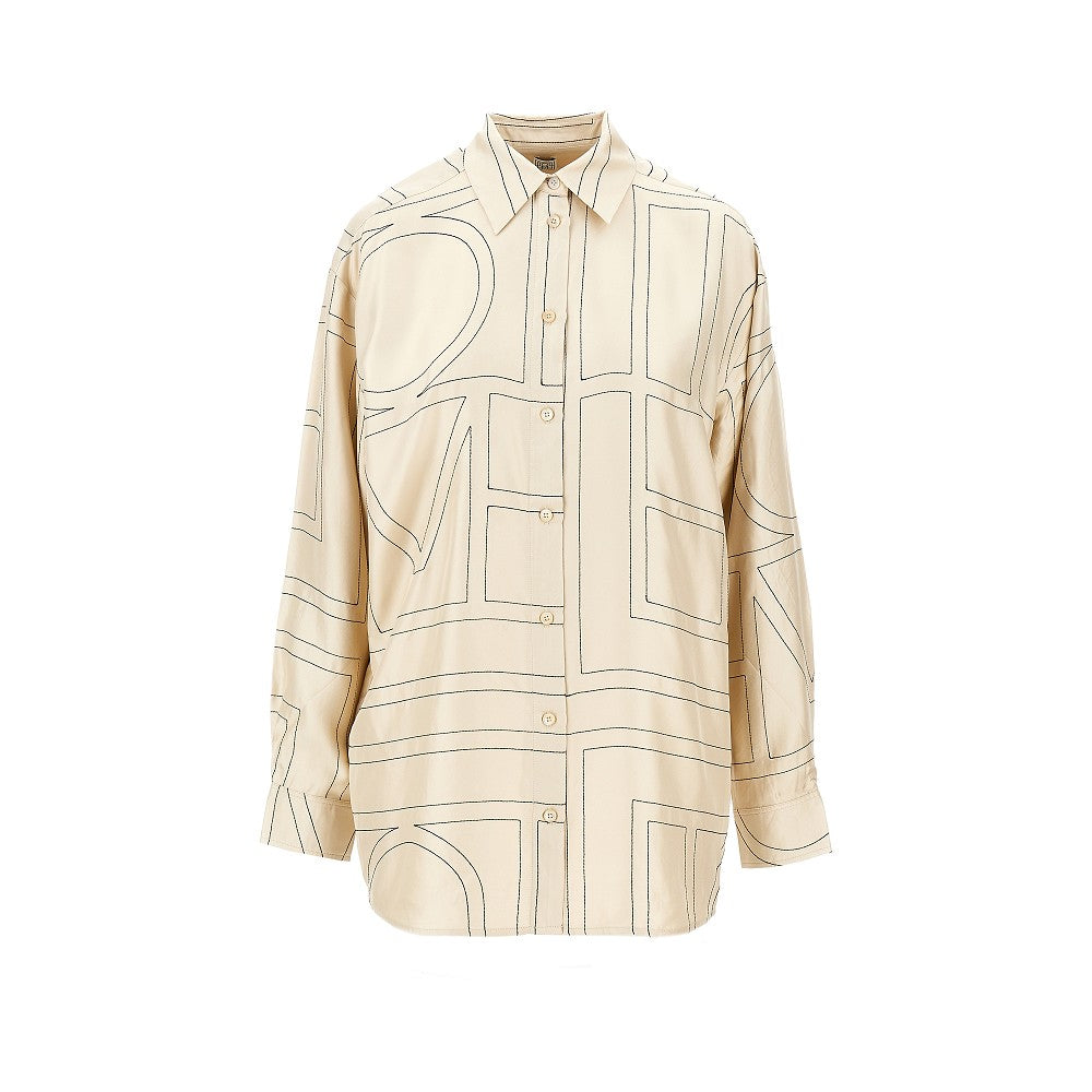 Camicia in seta Monogram
