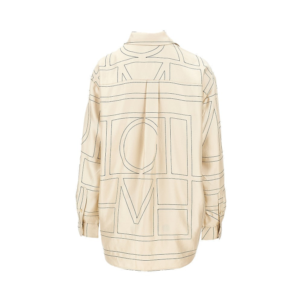 Camicia in seta Monogram