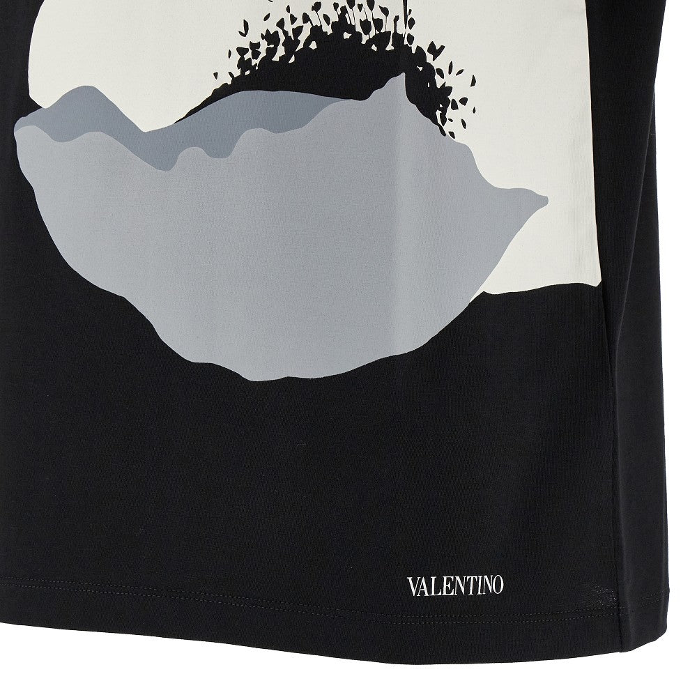 T-shirt con stampa Valentino Flower Portrait