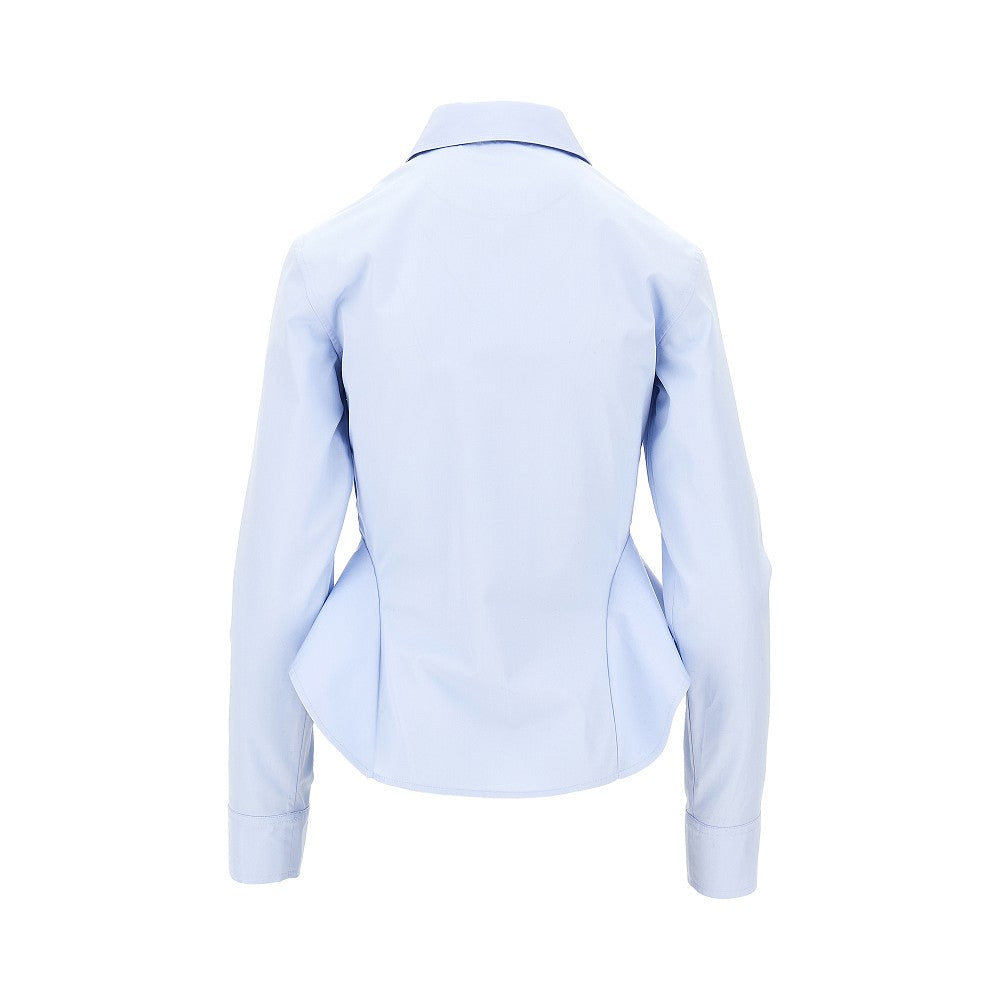 Camicia in popeline con baschina