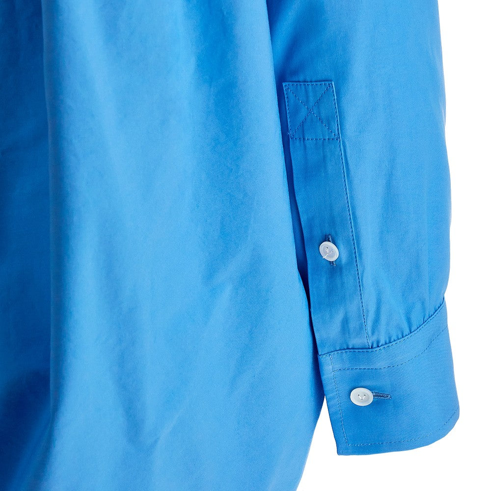Cotton-blend oversize shirt