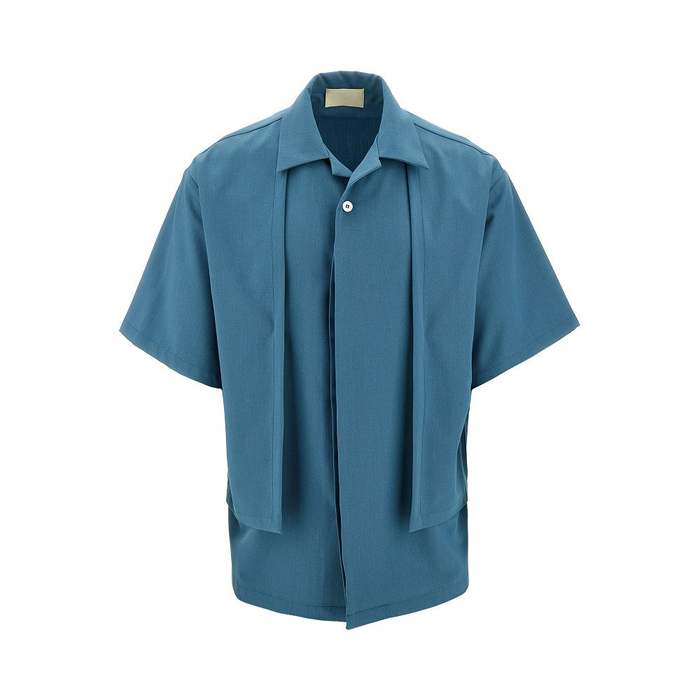 Camicia bowling con pannelli frontali