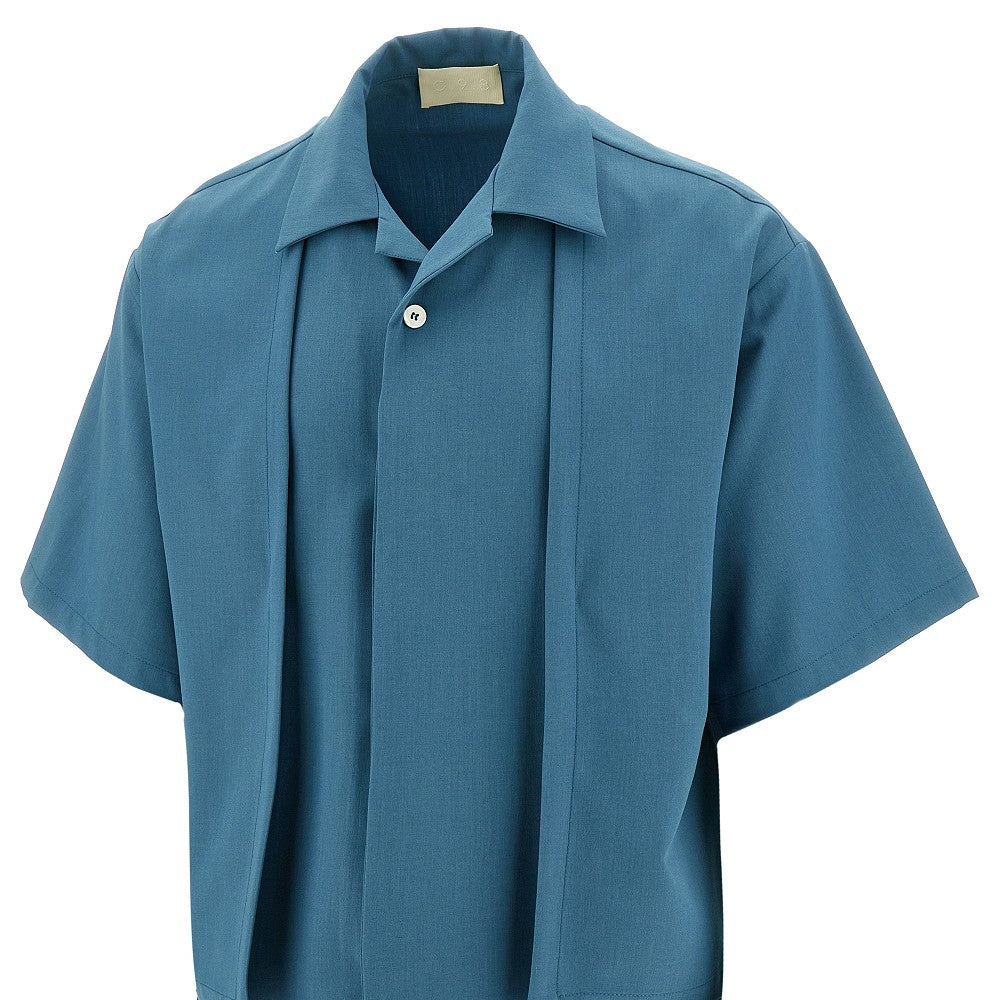 Camicia bowling con pannelli frontali