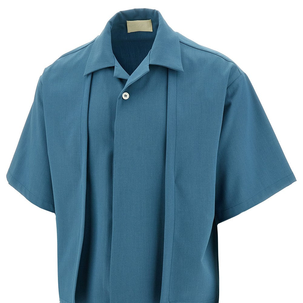 Bowling shirt with front panels