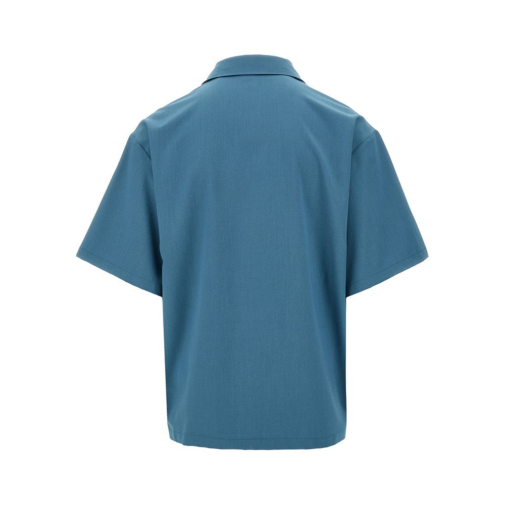 Bowling shirt with front panels