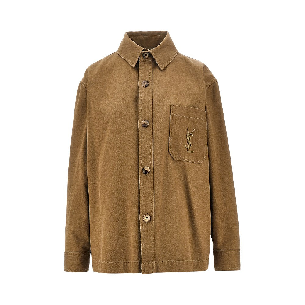 Overshirt 'Cassandre' in cotone e lino