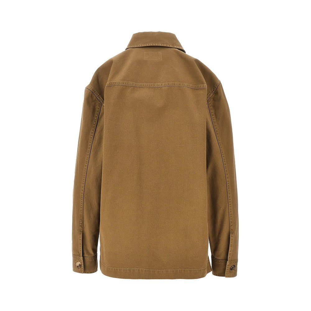 Overshirt 'Cassandre' in cotone e lino