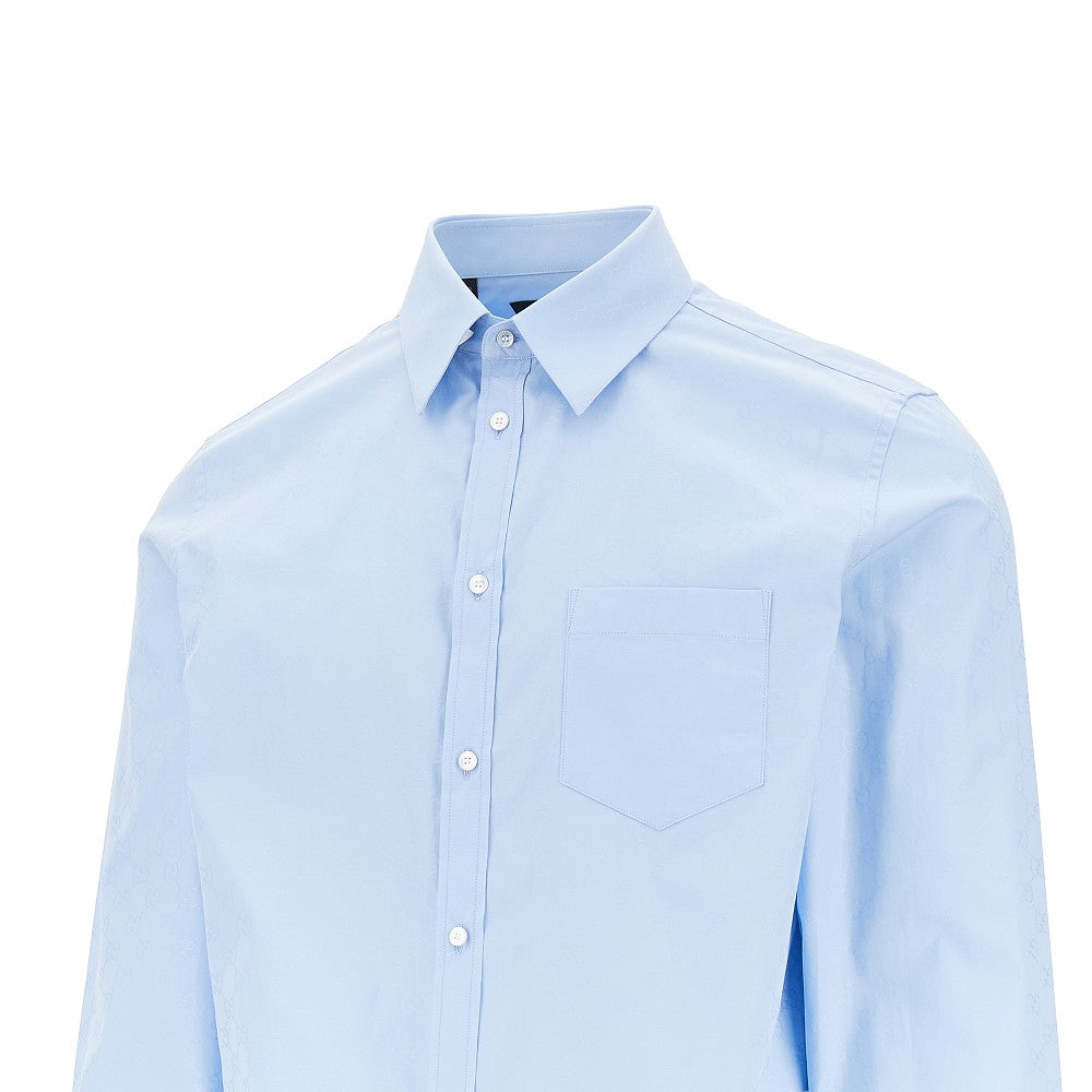 Jacquard GG poplin shirt