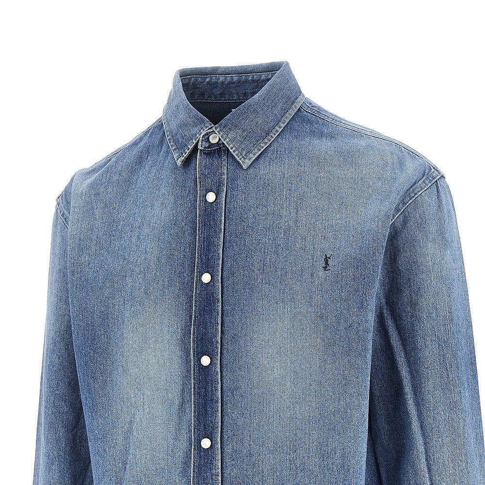 Cassandre embroidery denim shirt