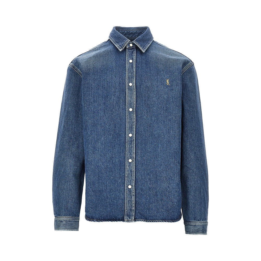 Camicia in denim con ricamo Cassandre