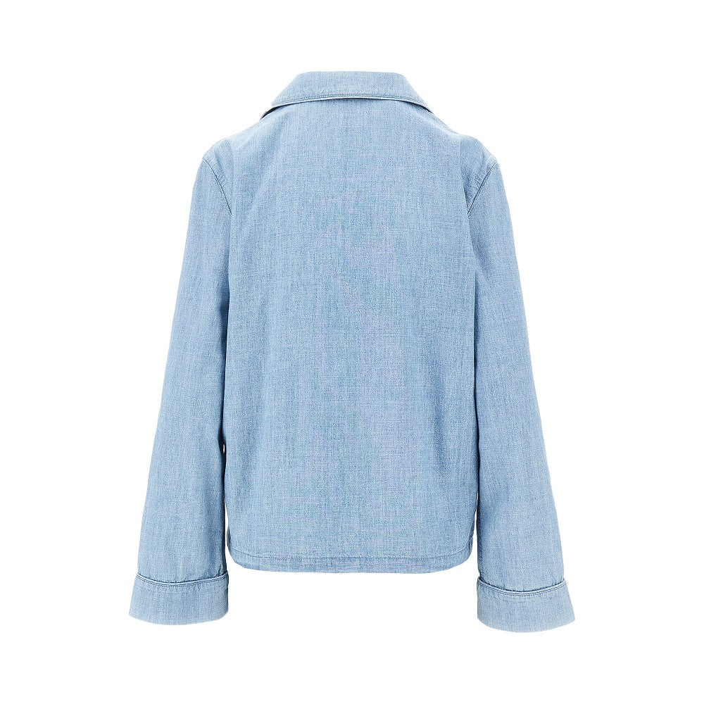 Cambray pyjama shirt with Cassandre logo
