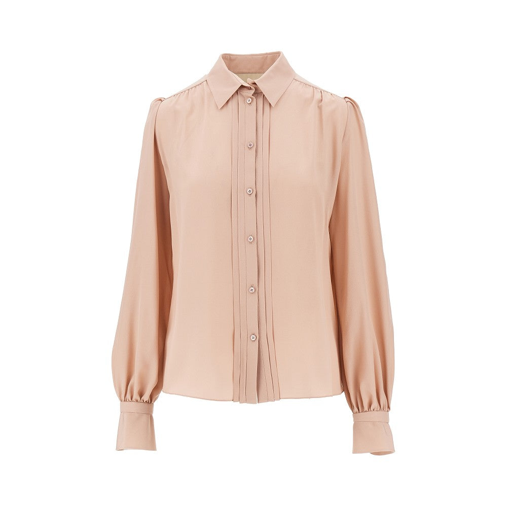 Camicia in crêpe de chine