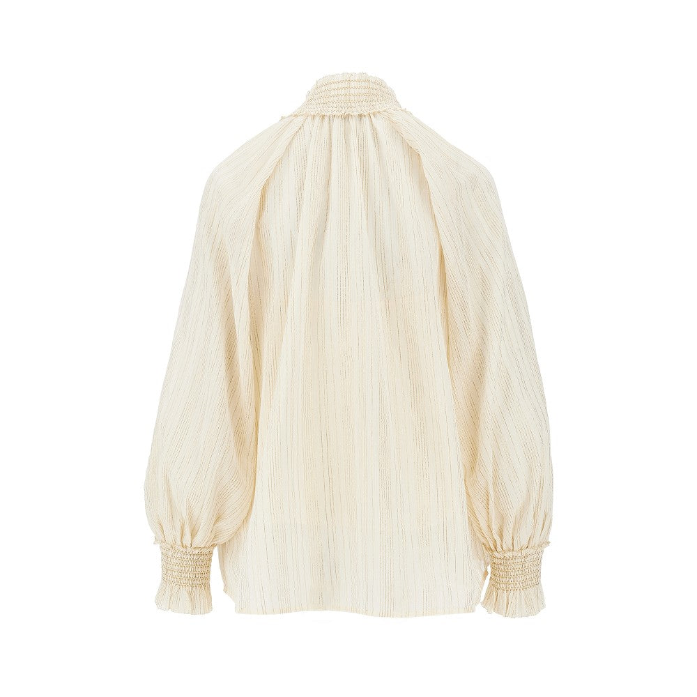 Blusa in cotone e seta 'Aster'