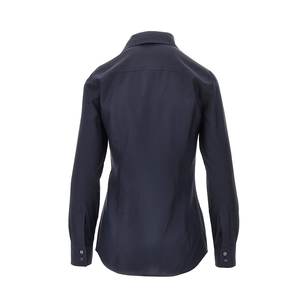 Silk poplin shirt