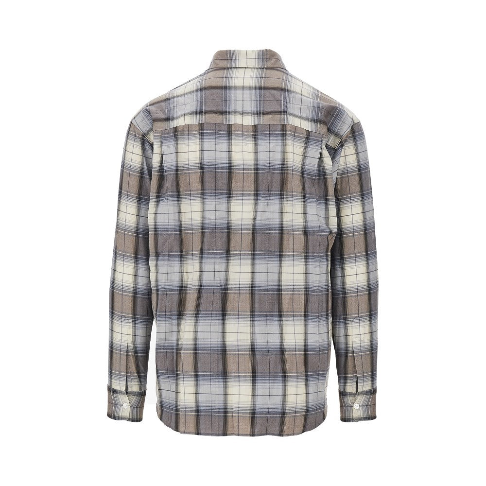 Check light wool shirt