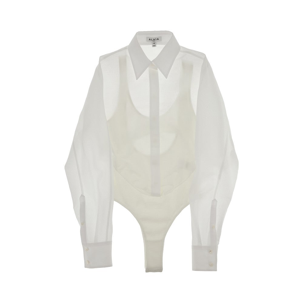 Cotton layered shirt bodysuit