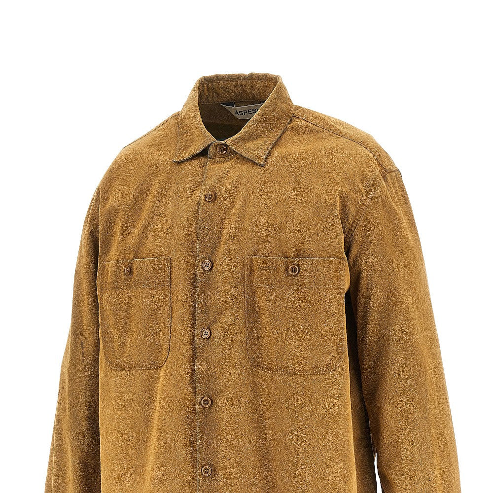 Camicia in pelle accoppiata