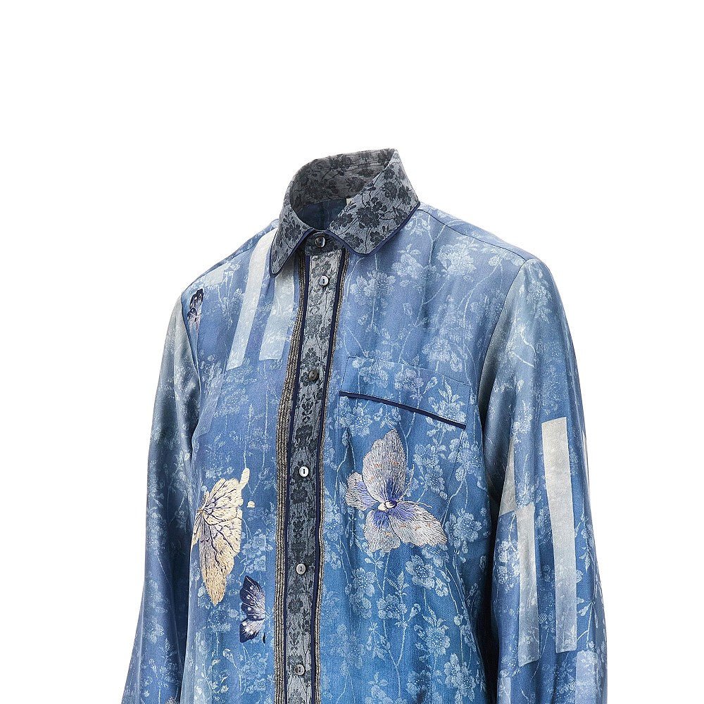 Camicia in seta stampata