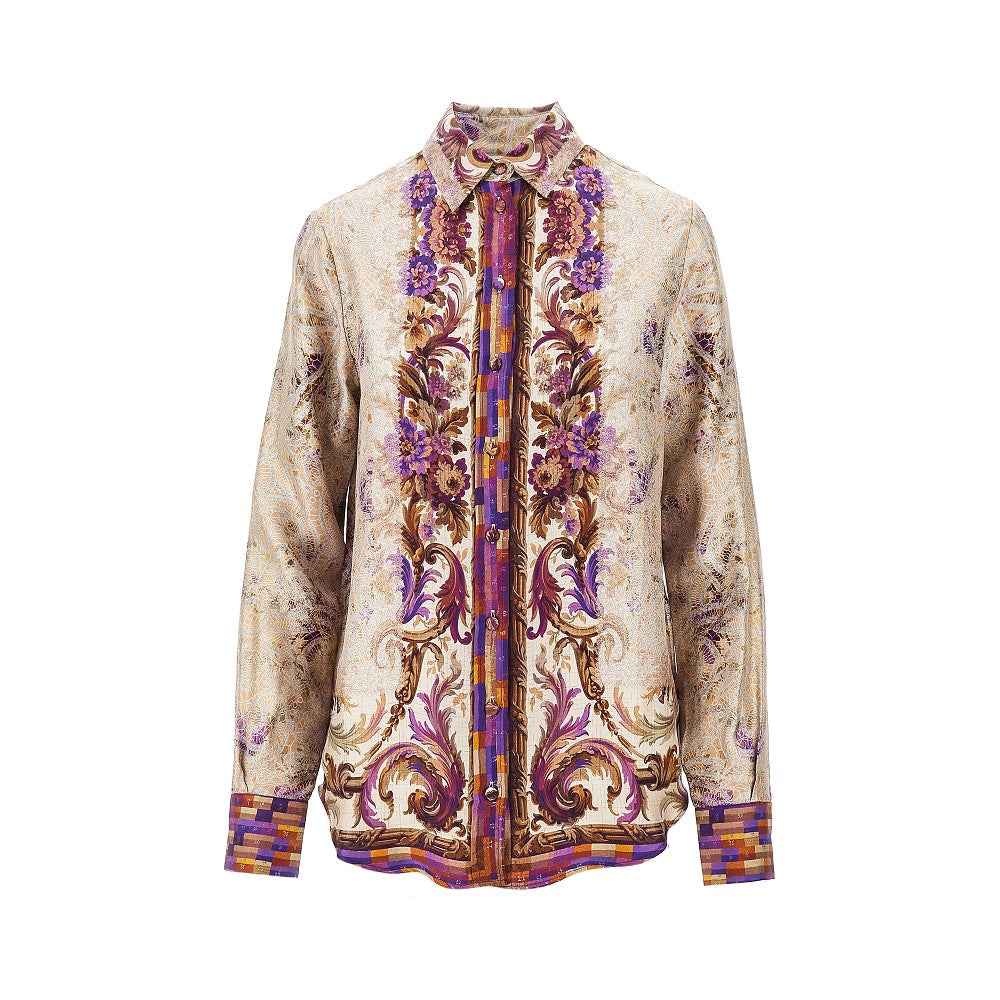 Printed silk shirt