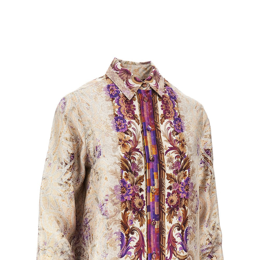 Printed silk shirt
