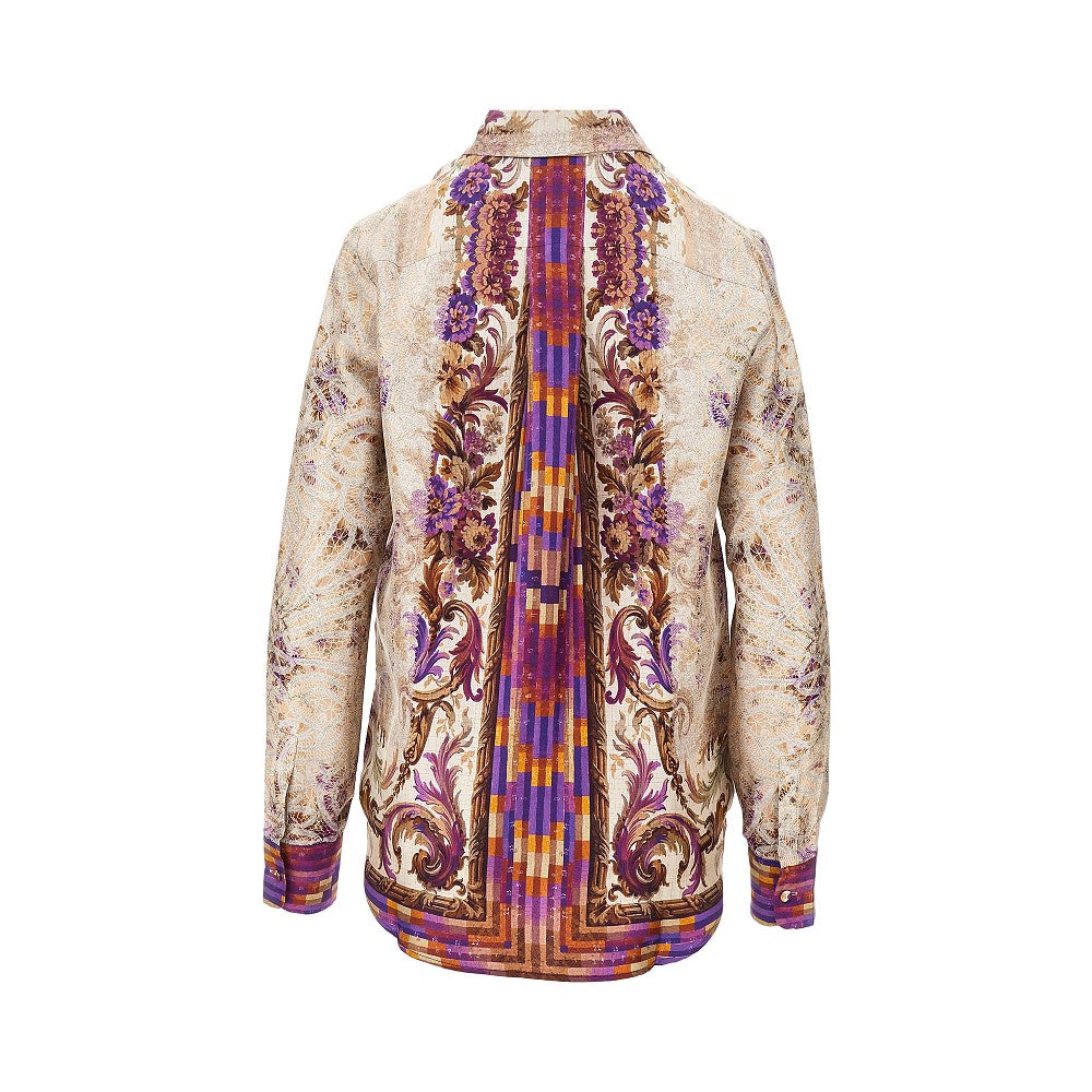 Printed silk shirt