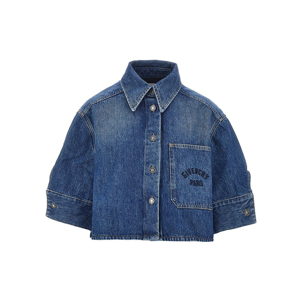 Cropped denim Cocoon shirt