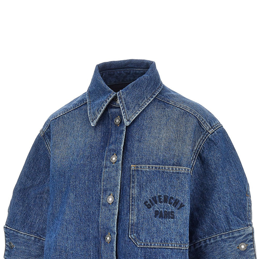 Cropped denim Cocoon shirt