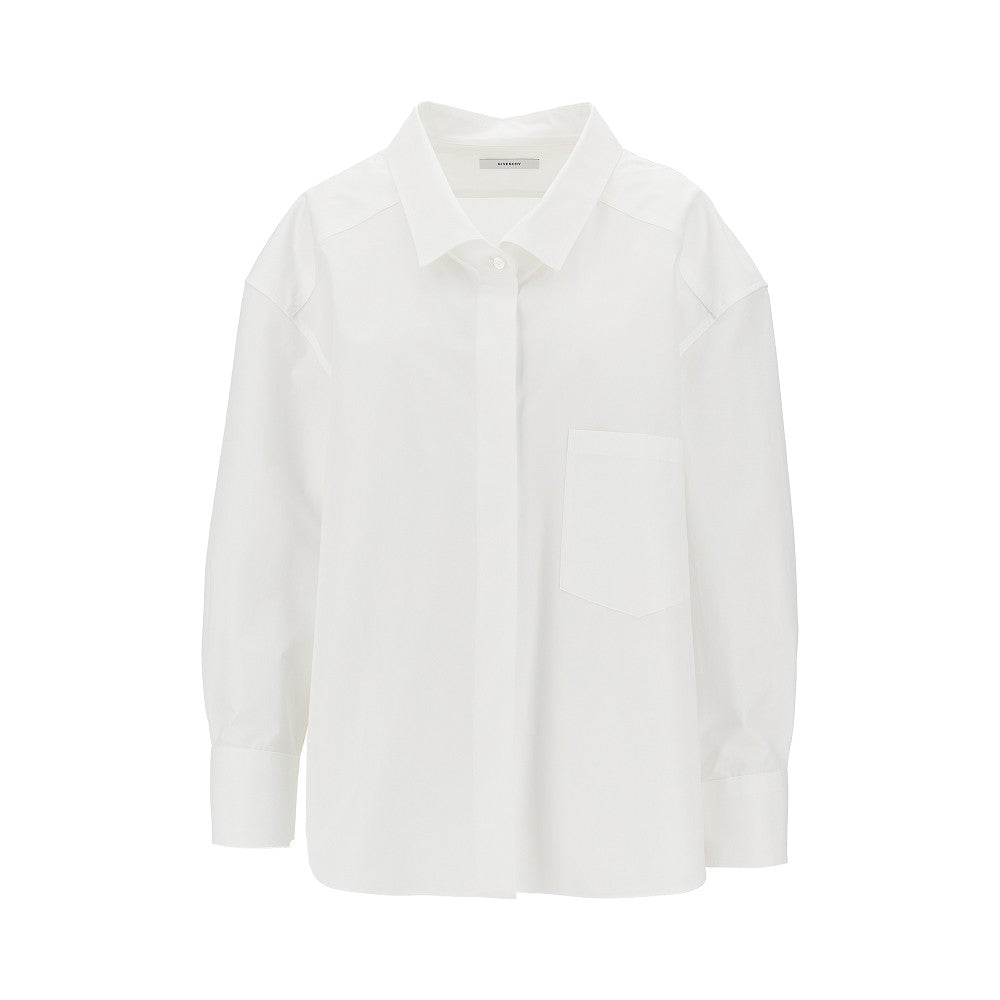 Camicia oversize in popeline