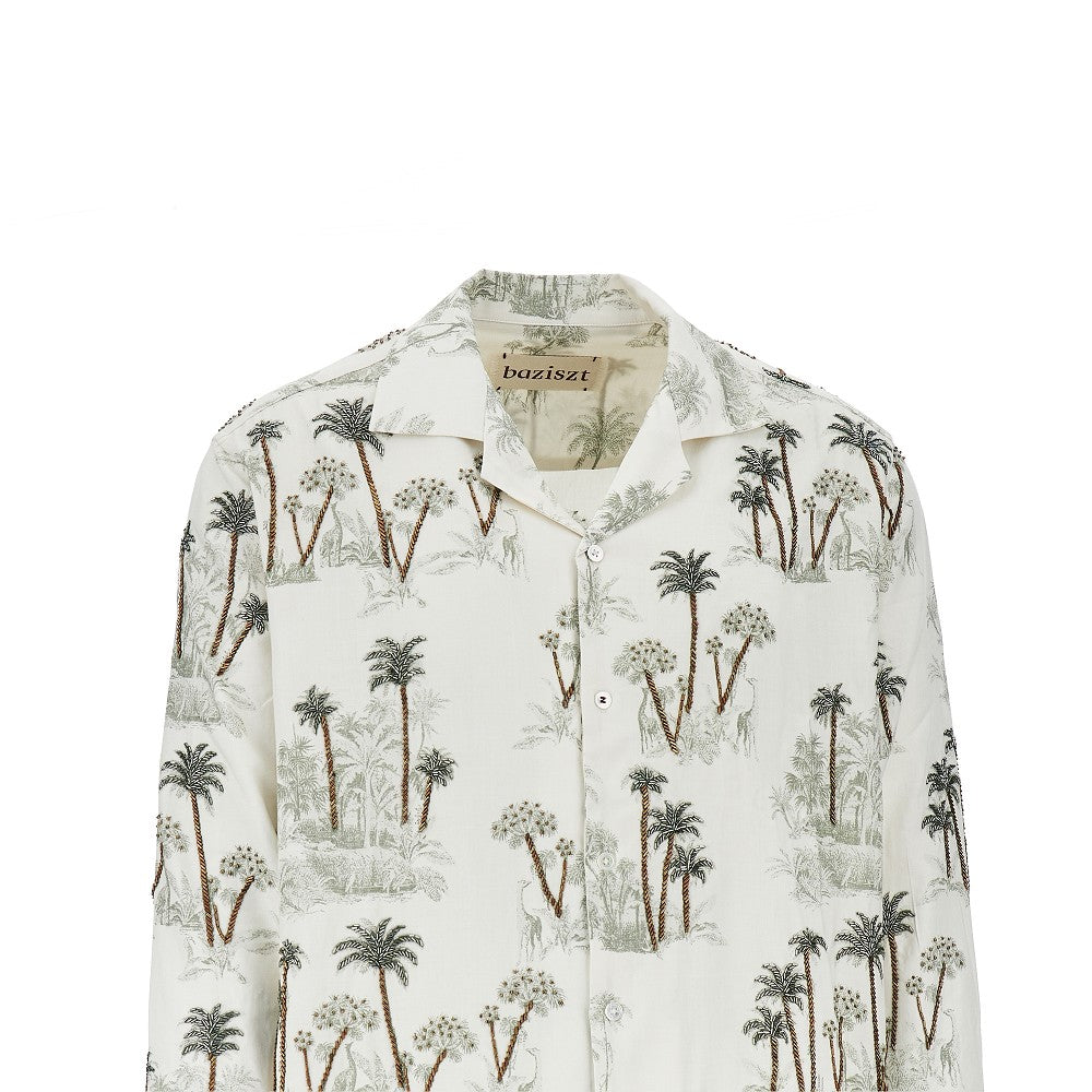 'Rico' embroidered cotton shirt