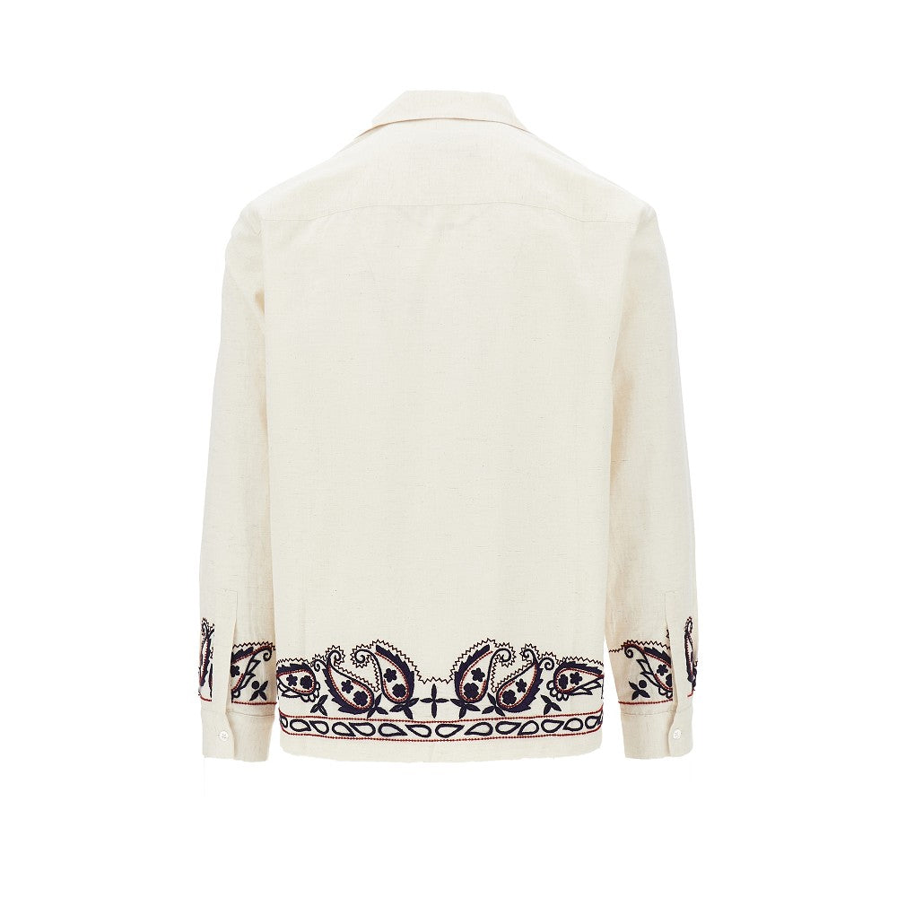 Camicia in seta ricamata 'Memento'