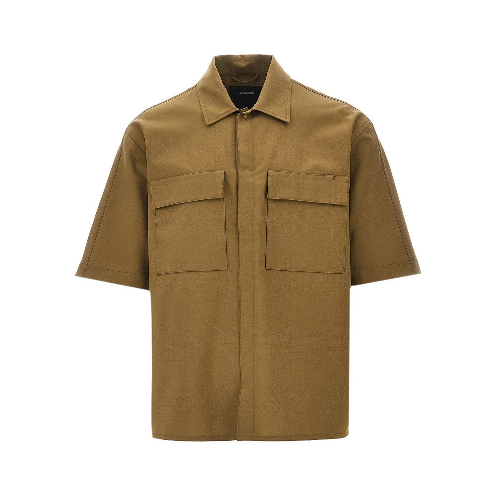 Camicia in misto lana